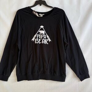 NWT Charlie Paige Men’s “Papa Bear” Blaxk Sweatshirt Size XL. INV25/271